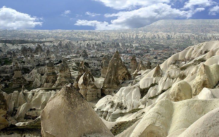 cappadocia landscape, rock, solid, rock formation, rock - object, HD wallpaper