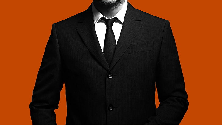 men, suits, tie, business, standing, studio shot, businessman, HD wallpaper