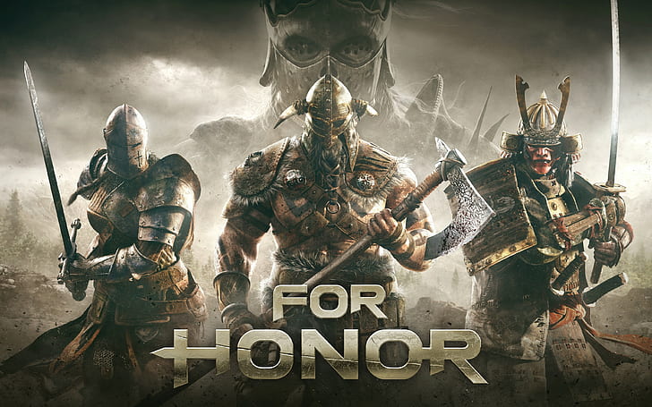 For Honor, Ubisoft, knight, video games, Vikings, samurai, HD wallpaper