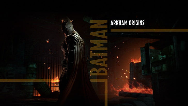 Batman wallpaper, Batman: Arkham Origins, night, architecture