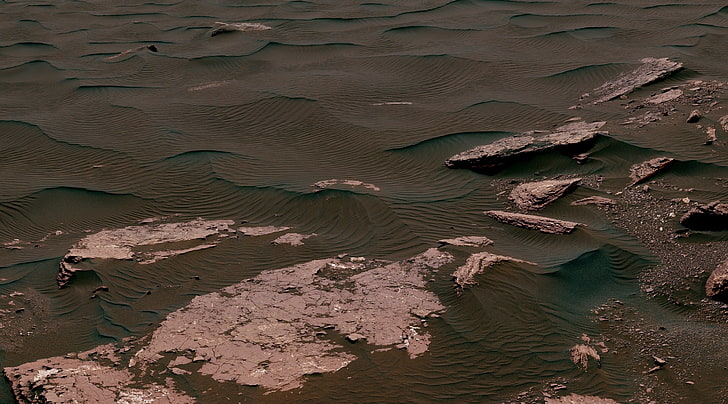 Curiosity Mars Rover at Ogunquit Beach, Space, Nasa, Sand, Rocks, HD wallpaper