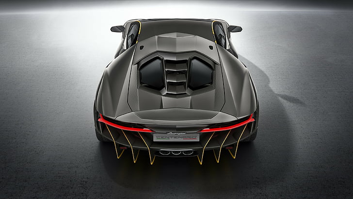 gray Lamborghini sports car, Lamborghini Centenario LP 770-4 Roadster, HD wallpaper