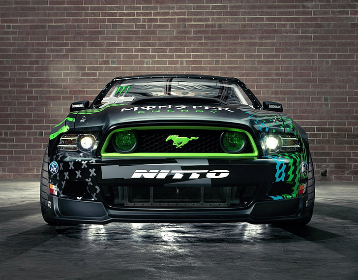 Hd Wallpaper Drift Energy Ford Monster Mustang Race Racing Rtr Wallpaper Flare