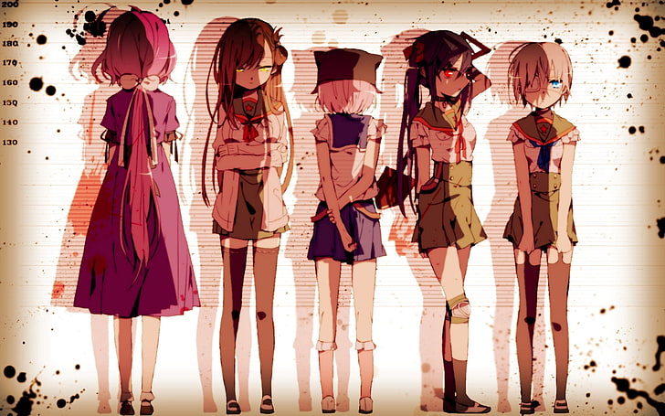 Gakkou Gurashi!, Takeya Yuki, Wakasa Yuuri, Sakura Megumi, Naoki Miki, HD wallpaper