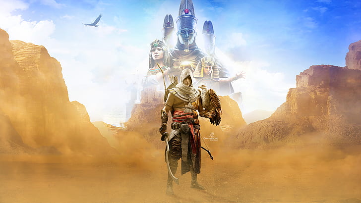 HD wallpaper: Bayek, Assassins Creed: Origins, 4K, Artwork | Wallpaper Flare