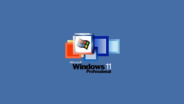windows 11, Microsoft Windows, logo, digital art, operating system