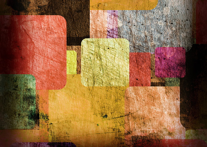 multicolored abstract painting, texture, colorful, vintage, Colored vintage, HD wallpaper
