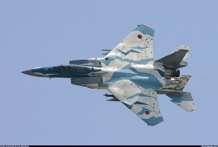 Mitsubishi F-15J, Japan Air Self-Defense Force, warplanes, sky, HD wallpaper