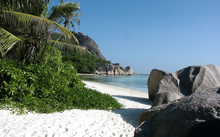 La Digue Island Seychelles, Nature, Beach