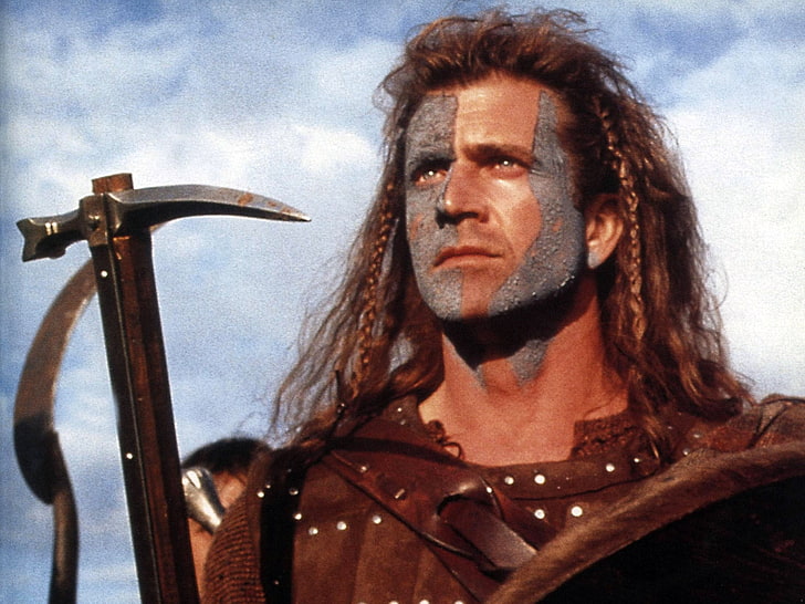 braveheart, portrait, one person, adult, front view, real people