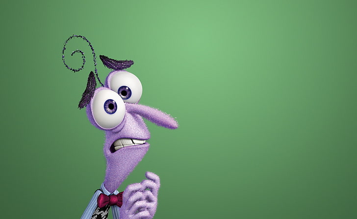 Inside Out 2015 Fear - Disney, Pixar, purple cartoon character illustration