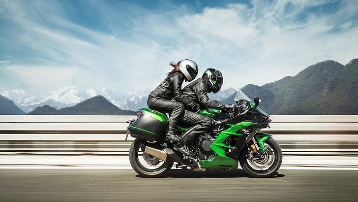 motorcycle, kawasaki ninja h2, vehicle, motor vehicle, motorcycling, HD wallpaper