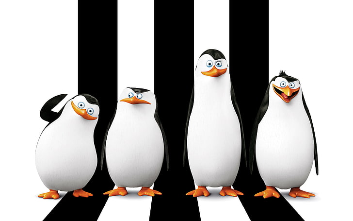 Penguin of Madagascar illustration, cartoon, Rico, Skipper, Kowalski