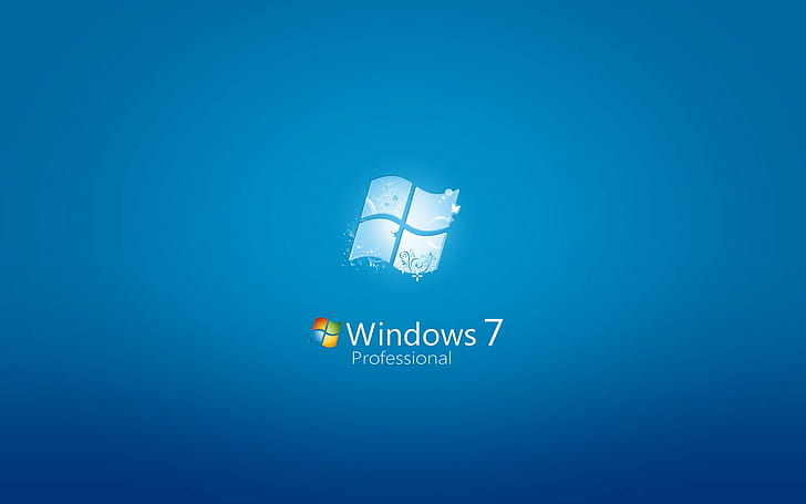Windows 7, operating system, Microsoft Windows, cyan, HD wallpaper
