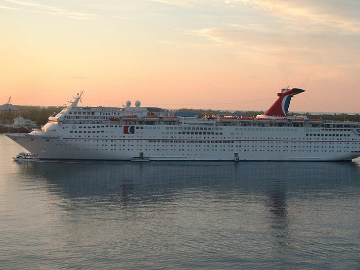 Carnival, cruise ship, vehicle, water, nautical vessel, transportation, HD wallpaper