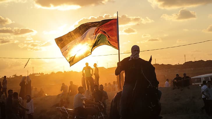 Palestine, flag, HD wallpaper