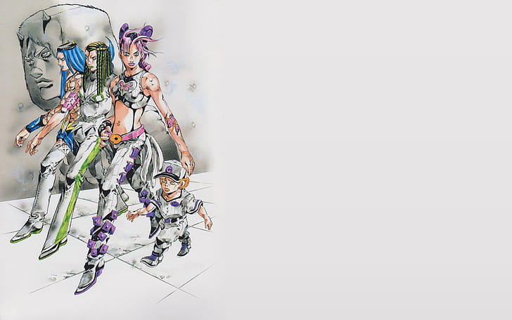 JoJo's Bizarre Adventure, anime, manga, Steel Ball Run, HD wallpaper