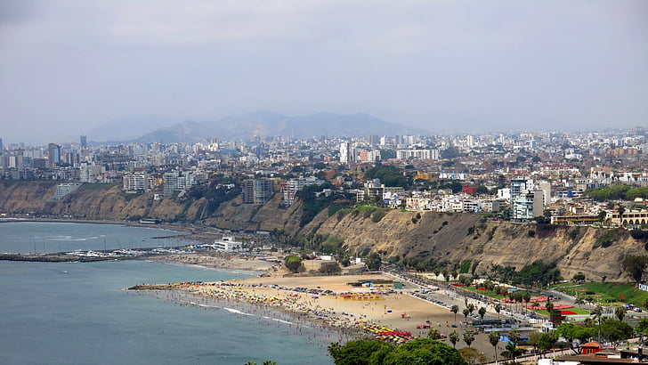 Cities, Lima, Beach, City, Cityscape, Coast, Peru, Skyline