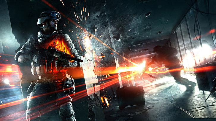 game application poster, Battlefield 4, Electronic Arts, HD wallpaper