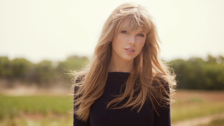 Taylor Swift, celebrity, blonde, women, hair, portrait, blond hair, HD wallpaper