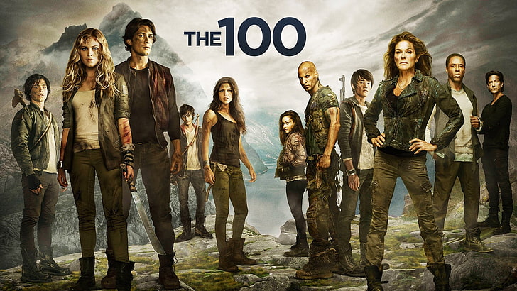 The 100 wallpaper, Eliza Taylor, young adult, group of people