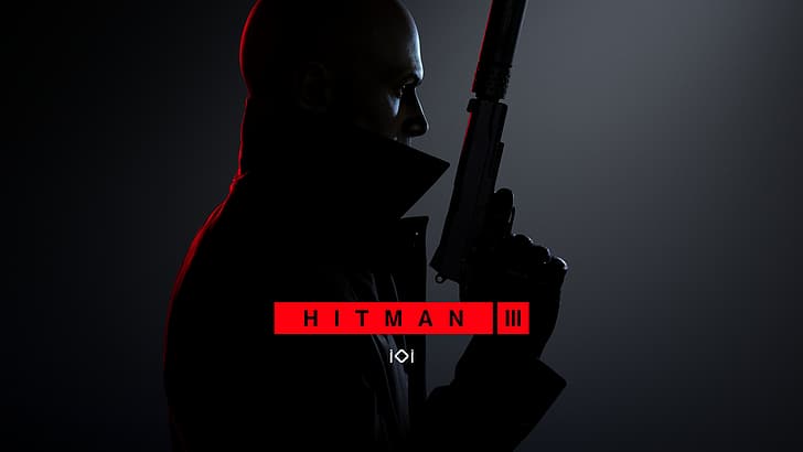 Codename 47, Hitman, Hitman 3, black coat, video games, pistol