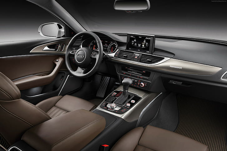 Quattro, Audi, interior, RS 6 Avant, 2015 Detroit Auto Show. NAIAS, HD wallpaper