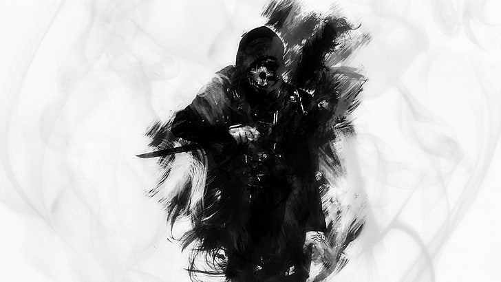Grim Reaper digital wallpaper, video games, Dishonored, one person