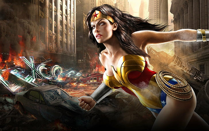 Wonder Woman dc universe online video game Desktop Wallpaper HD for mobile phones and laptops 4000×2500, HD wallpaper