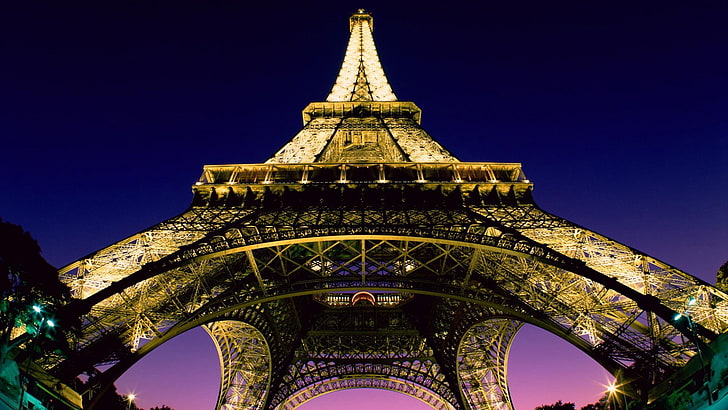 Eiffel Tower, Paris, architecture, built structure, low angle view