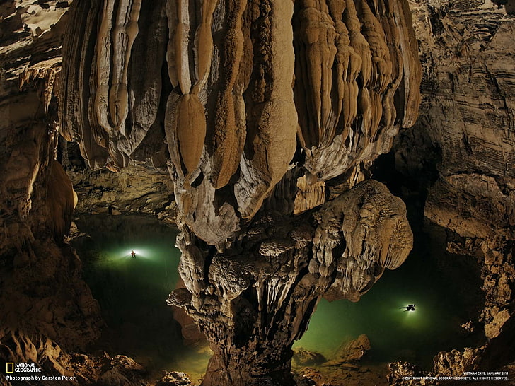 brown and black tree branch, cave, National Geographic, rock formation
