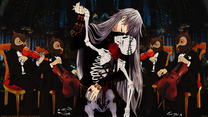 purple-haired male anime character illustration, Kuroshitsuji, HD wallpaper