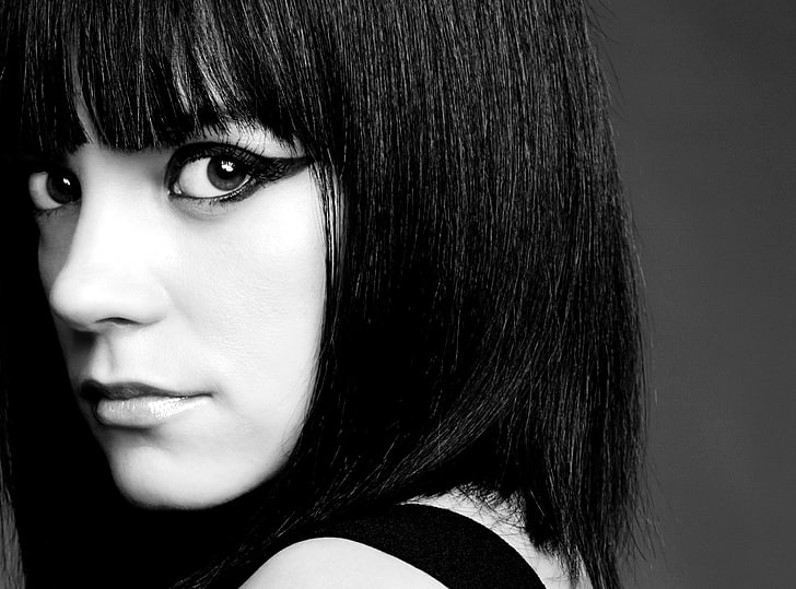 women, Lily Allen, singer, portrait, headshot, one person, looking at camera