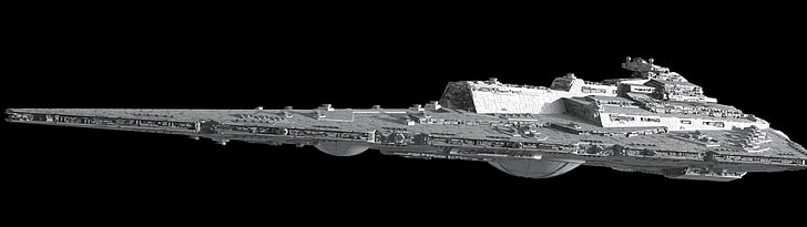Star Wars battleship, multiple display, Star Destroyer, render