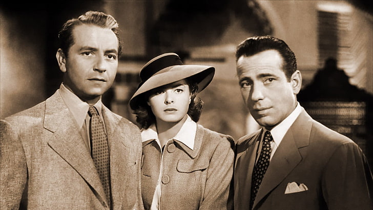 Movie, Casablanca , Humphrey Bogart, Ingrid Bergman