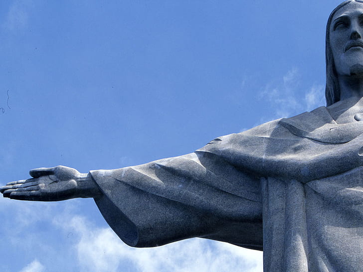 Christ the Redeemer Statue Sculpture Rio de Janeiro HD, christ of the redeemer, HD wallpaper