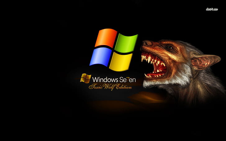 Windows 7 Toxic Wolf Edition 1280×800 Computer Wallpaper 20808, HD wallpaper