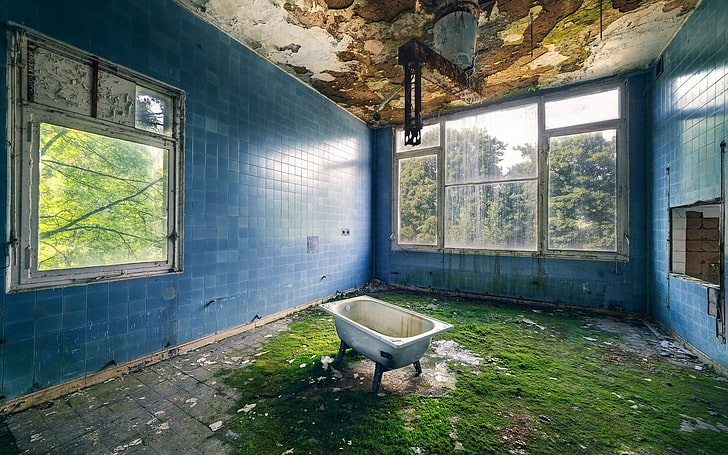 interior, ruin, Fallout, window, domestic room, architecture, HD wallpaper