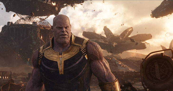 Thanos movie still screenshot, Marvel Cinematic Universe, Avengers: Infinity war, HD wallpaper