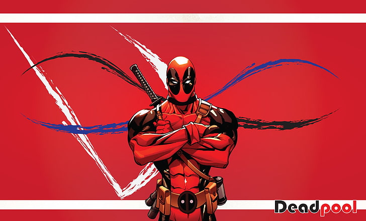 Hd Wallpaper Marvel Deadpool Wallpaper Comics Merc With A Mouth Colored Background Wallpaper Flare