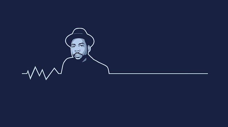Jason Mizell, Ice Cube illustration, Music, american, record producer, HD wallpaper