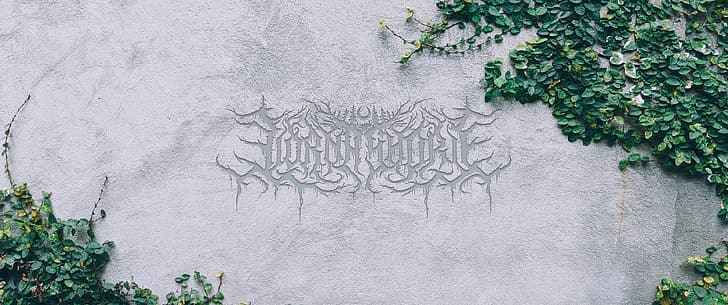 Lorna Shore, ivy, wall, deathcore, band, band logo, HD wallpaper