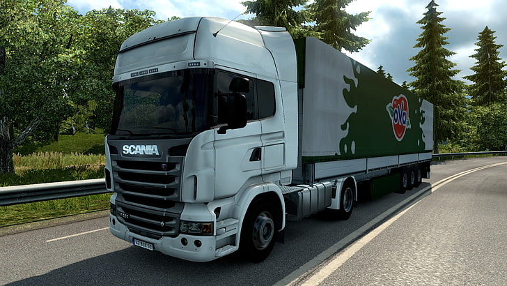 Euro Truck Simulator 2, Scania, transportation, mode of transportation, HD wallpaper
