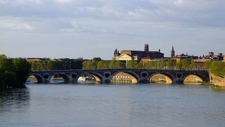 Bridges, Pont Neuf, Toulouse, HD wallpaper