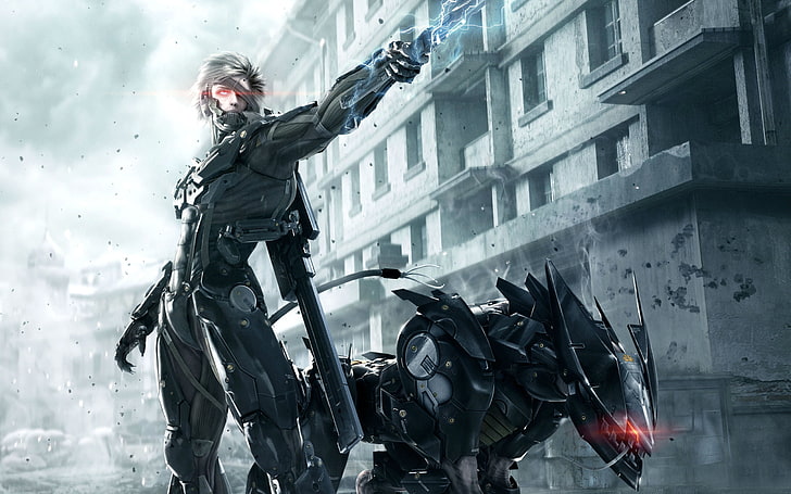 Hd Wallpaper Cyborg Ninja Raiden Man With Robot Suit Wallpaper