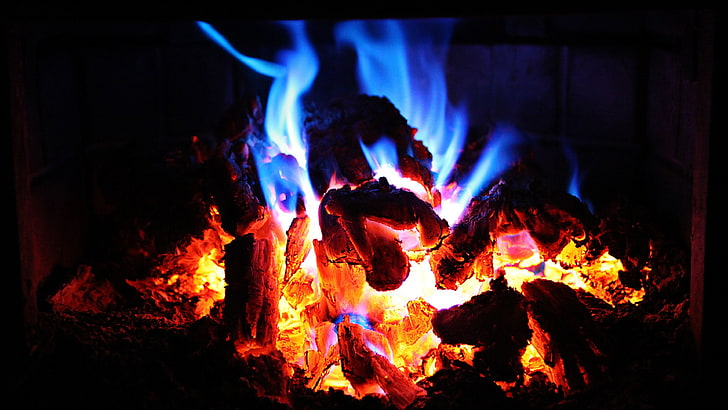 fire, heat, flame, campfire, darkness, night, burning, heat - temperature, HD wallpaper