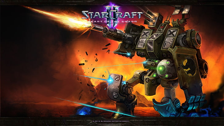 Starcraft II, video games, illuminated, industry, indoors, motion, HD wallpaper