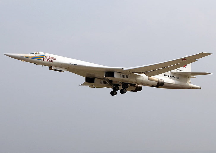 Tupolev Tu-160, strategic bomber, Russian Air Force, airplane, HD wallpaper