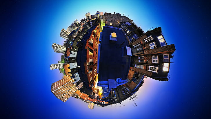 artwork, Fisheye Lens, Panoramic Sphere, photography, HD wallpaper