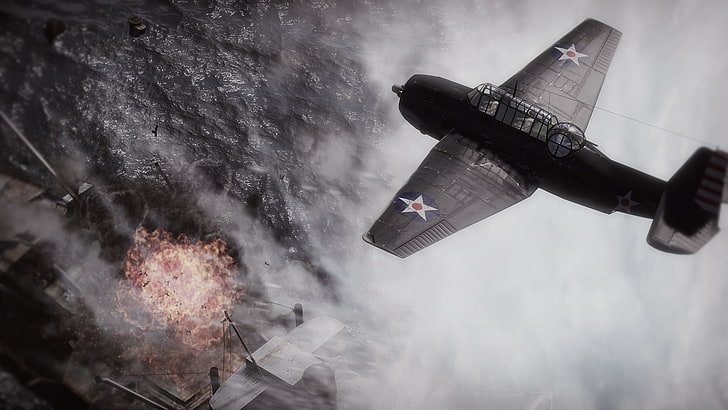 World War II, military aircraft, artwork, Grumman TBF Avenger, HD wallpaper